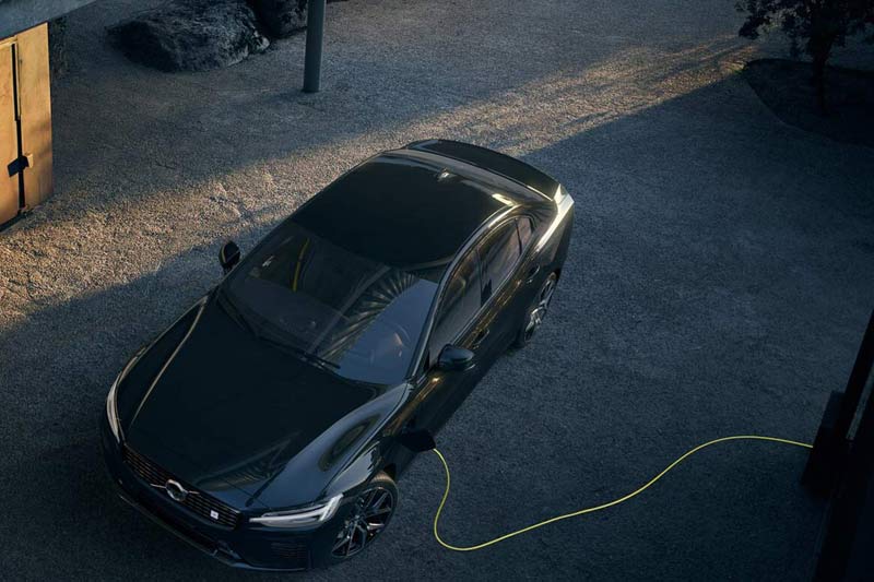 a volvo being charged